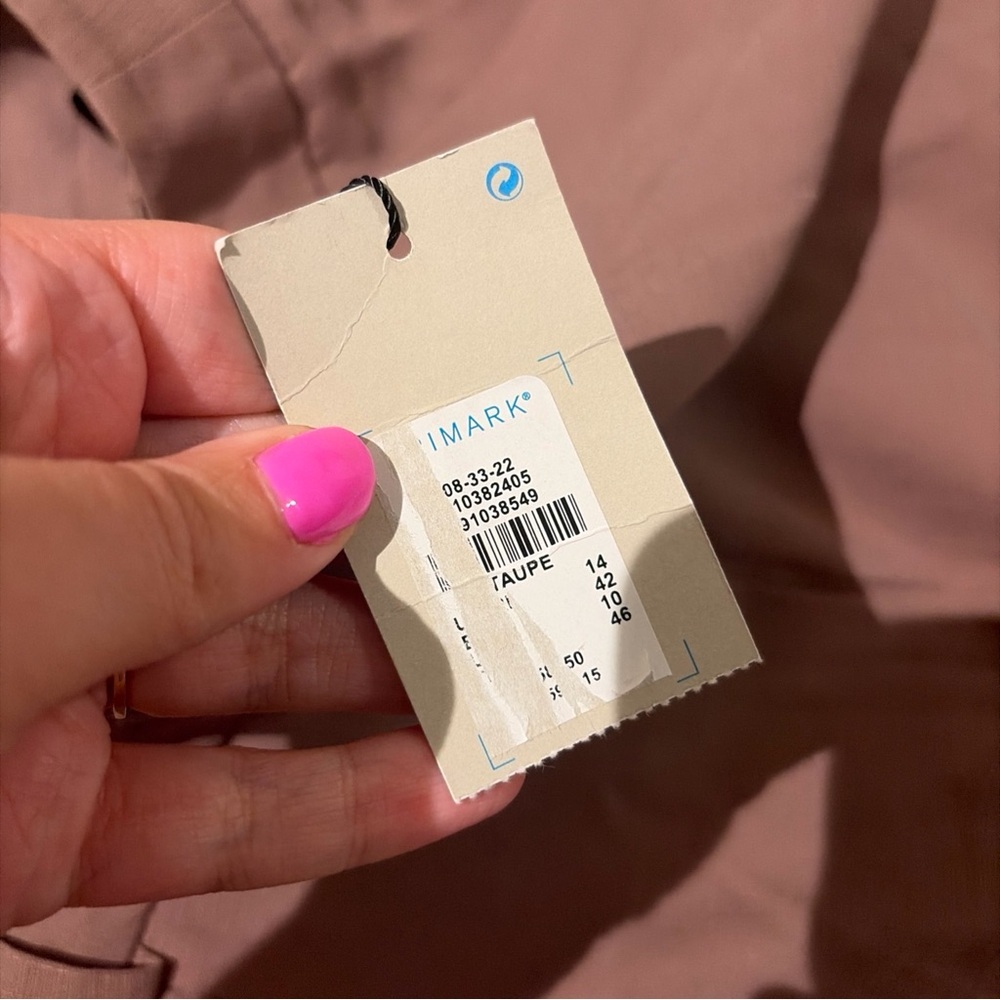 Primark Women’s Pants Size 10 Taupe Color New With Tags - Picture 3 of 5